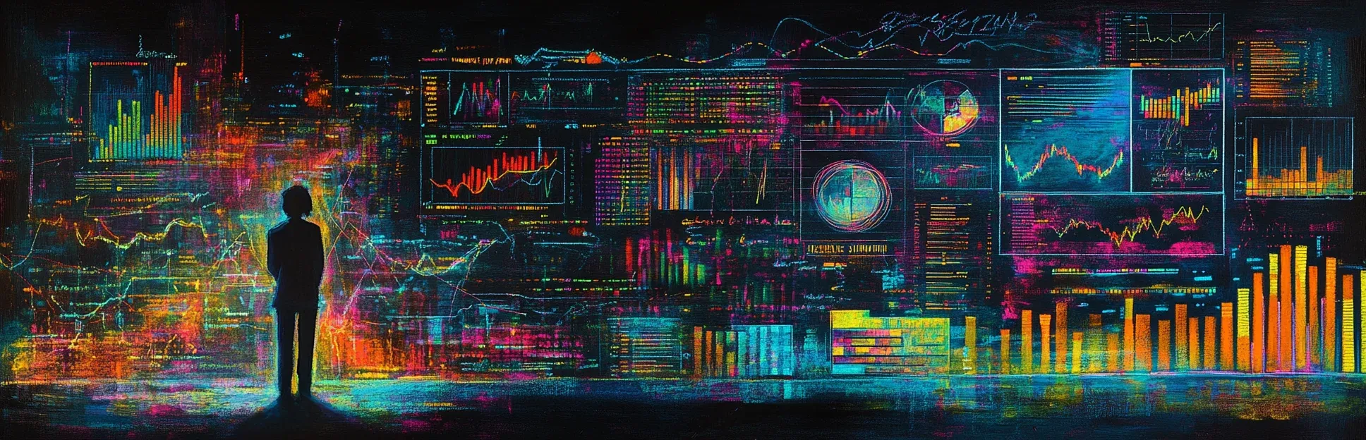 Red de nodos interconectados representando aprendices y sus trayectorias en datos luminosos